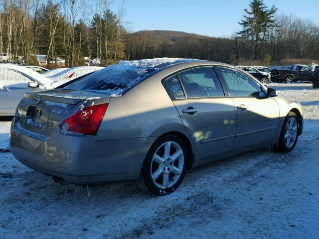 1N4BA41E94C838299 - 2004 NISSAN MAXIMA SE GRAY photo 4