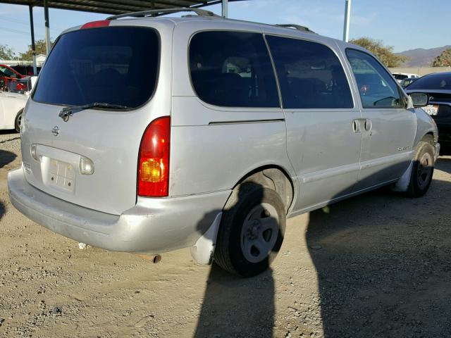 4N2XN11T8YD847297 - 2000 NISSAN QUEST SE SILVER photo 4