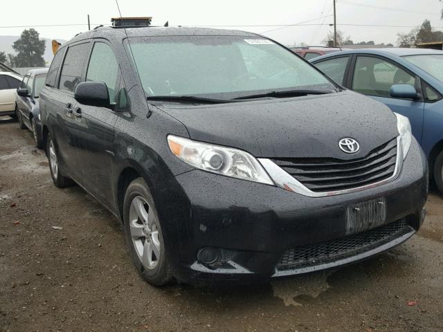 5TDKK3DC2BS152287 - 2011 TOYOTA SIENNA LE BLACK photo 1