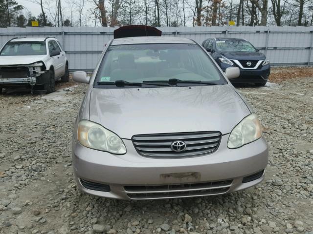 2T1BR32E53C098154 - 2003 TOYOTA COROLLA CE GRAY photo 9