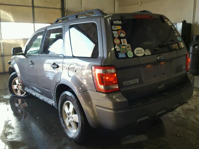 1FMCU9DGXCKB92710 - 2012 FORD ESCAPE XLT GRAY photo 3