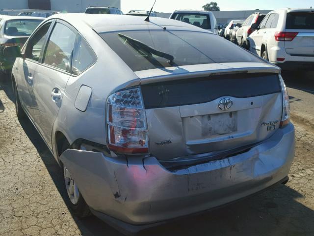 JTDKB20U787697123 - 2008 TOYOTA PRIUS SILVER photo 3