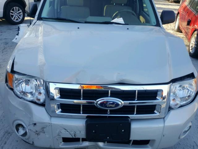 1FMCU03G89KA66514 - 2009 FORD ESCAPE XLT CREAM photo 7