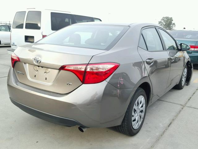 2T1BURHE4HC771015 - 2017 TOYOTA COROLLA L GRAY photo 4