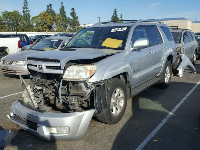 JTEZU14R040025220 - 2004 TOYOTA 4RUNNER SR SILVER photo 2