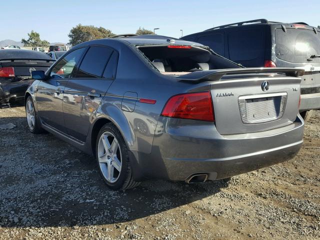 19UUA66255A069120 - 2005 ACURA TL GRAY photo 3