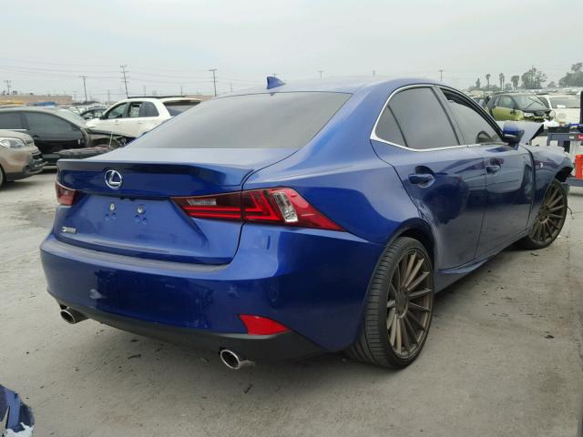 JTHBA1D27G5018997 - 2016 LEXUS IS 200T BLUE photo 4