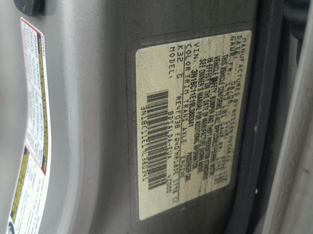 3N1BC11E19L380341 - 2009 NISSAN VERSA S CREAM photo 10