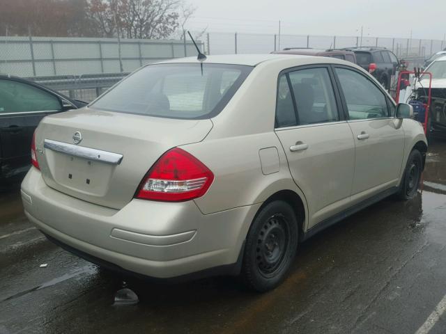 3N1BC11E19L380341 - 2009 NISSAN VERSA S CREAM photo 4