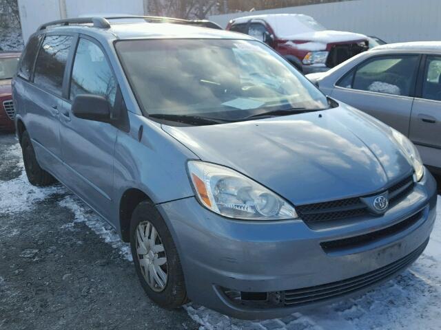 5TDZA23C74S060494 - 2004 TOYOTA SIENNA CE BLUE photo 1