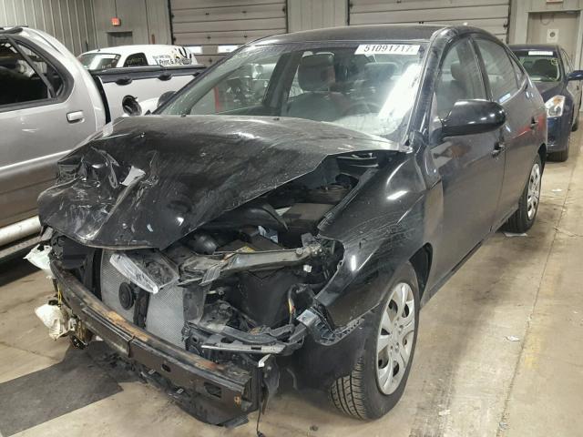 KMHDU4AD8AU883401 - 2010 HYUNDAI ELANTRA BL BLACK photo 2