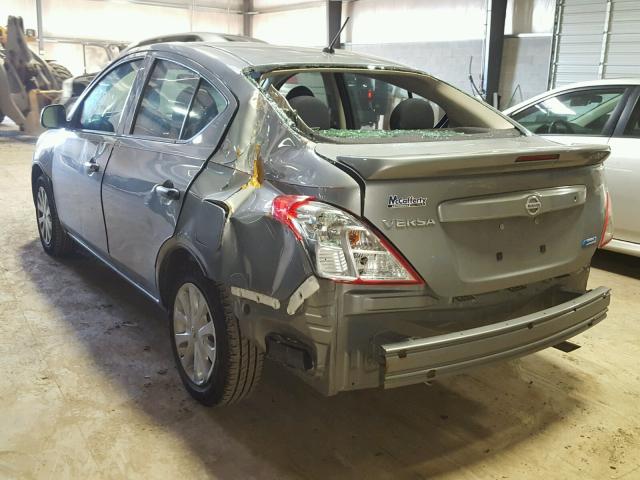 3N1CN7AP5EL855888 - 2014 NISSAN VERSA S GRAY photo 3