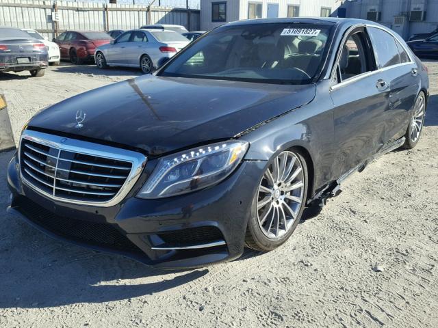 WDDUG8CB7FA125062 - 2015 MERCEDES-BENZ S 550 BLACK photo 2