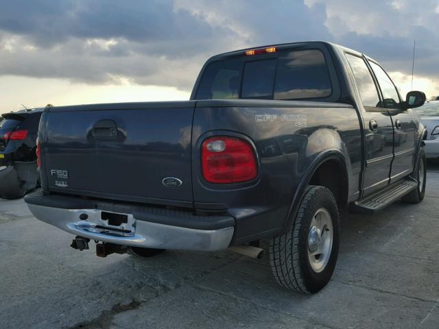 1FTRW08L31KC27175 - 2001 FORD F150 SUPER BLUE photo 4