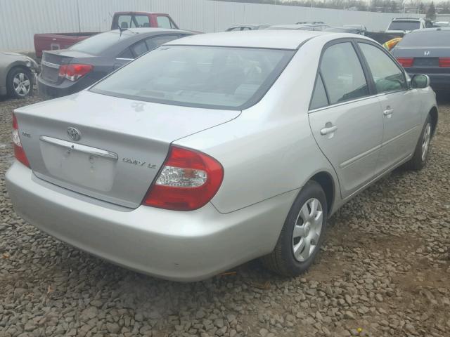 4T1BE32K53U745233 - 2003 TOYOTA CAMRY LE SILVER photo 4