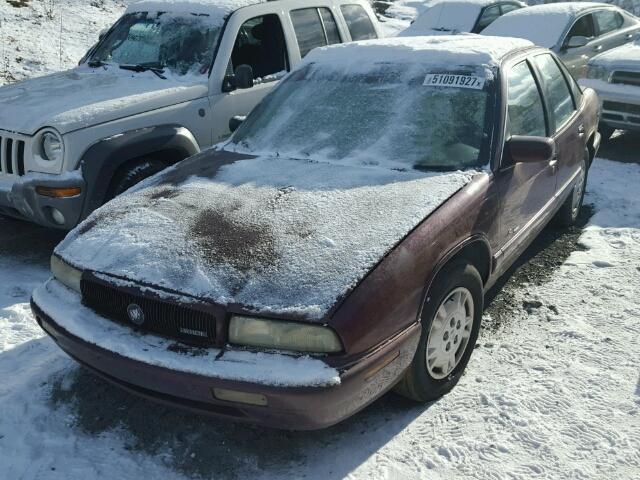 2G4WB52M4T1479626 - 1996 BUICK REGAL CUST RED photo 2