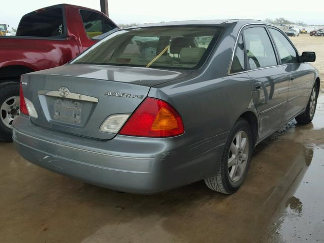 4T1BF28B7YU082186 - 2000 TOYOTA AVALON XL GRAY photo 4