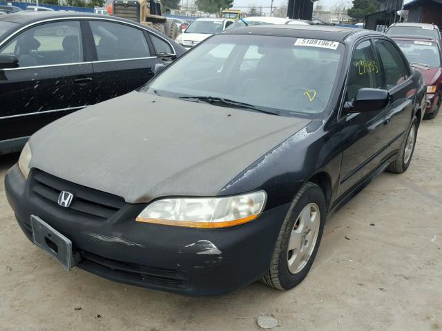 1HGCG16542A073601 - 2002 HONDA ACCORD EX BLACK photo 2