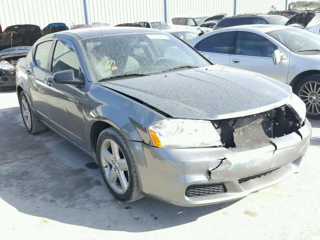 1C3CDZAB7DN712802 - 2013 DODGE AVENGER SE GRAY photo 1