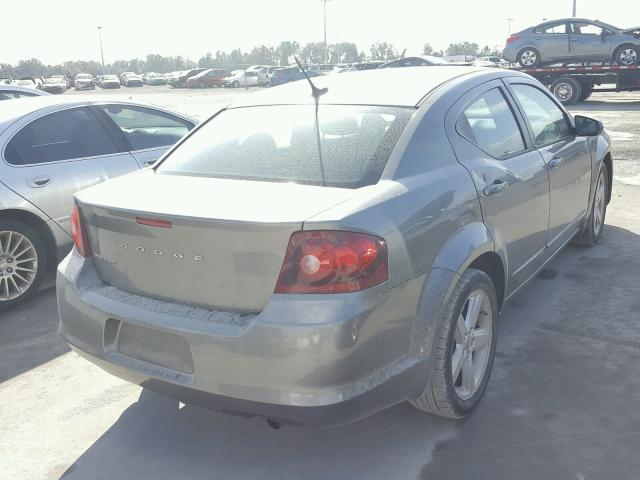 1C3CDZAB7DN712802 - 2013 DODGE AVENGER SE GRAY photo 4