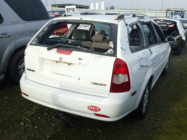 KL5JJ86Z06K306592 - 2006 SUZUKI FORENZA PR WHITE photo 4