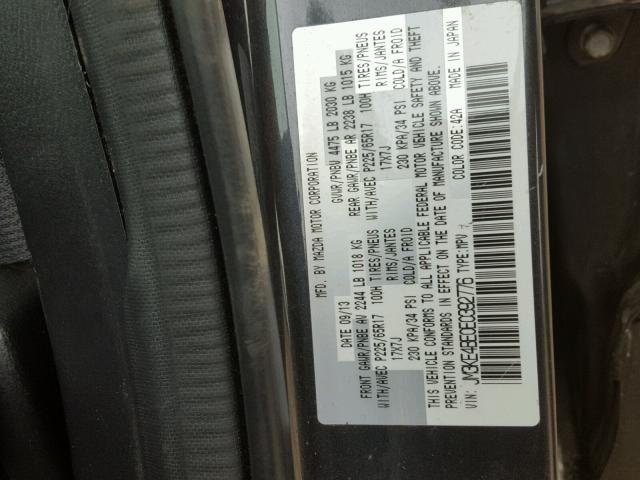 JM3KE4BE0E0392776 - 2014 MAZDA CX-5 SPORT GRAY photo 10