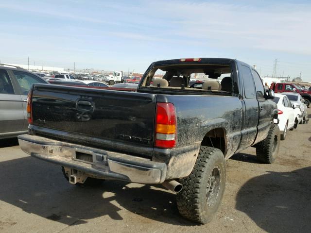 1GCEK19T92E275777 - 2002 CHEVROLET SILVERADO BLACK photo 4