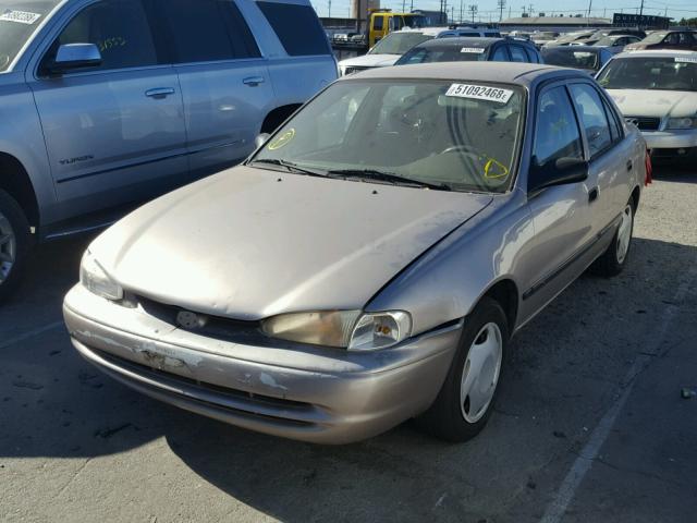 1Y1SK5281XZ424386 - 1999 CHEVROLET GEO PRIZM 棕色 照片 2