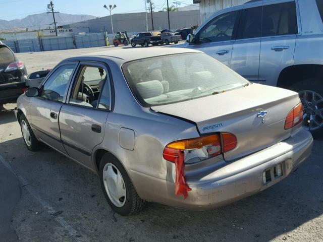 1Y1SK5281XZ424386 - 1999 CHEVROLET GEO PRIZM 棕色 照片 3