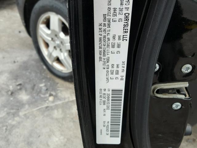 1B3HB48A19D132032 - 2009 DODGE CALIBER SX BLACK photo 10