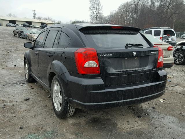 1B3HB48A19D132032 - 2009 DODGE CALIBER SX BLACK photo 3