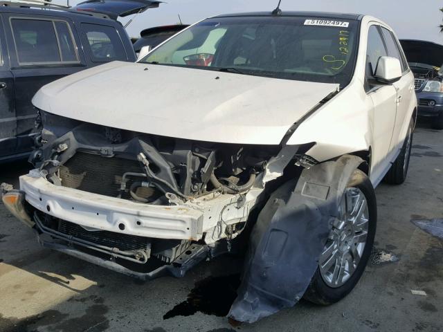 2FMDK49C49BA65795 - 2009 FORD EDGE LIMIT WHITE photo 2