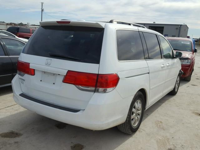 5FNRL3H62AB012324 - 2010 HONDA ODYSSEY EX WHITE photo 4