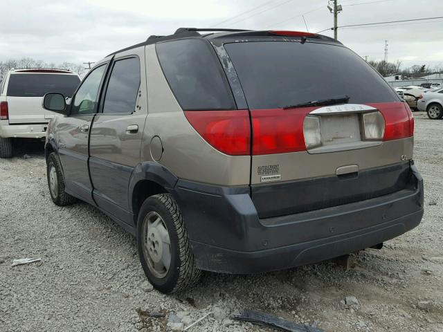 3G5DB03E12S508838 - 2002 BUICK RENDEZVOUS BEIGE photo 3