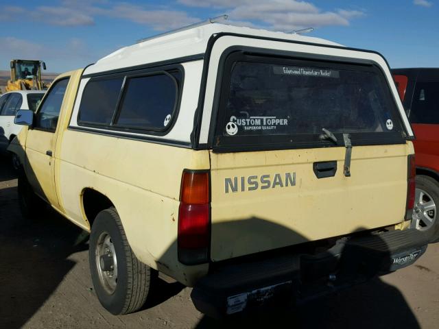 JN6ND11S1GW028054 - 1986 NISSAN D21 SHORT YELLOW photo 3