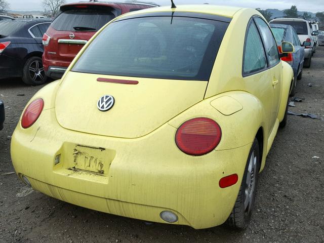 3VWCD21C9YM437488 - 2000 VOLKSWAGEN NEW BEETLE YELLOW photo 4