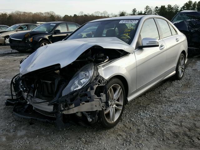 WDDGF8BB5CR239446 - 2012 MERCEDES-BENZ C 300 4MAT SILVER photo 2