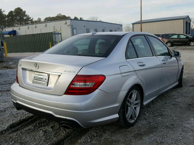 WDDGF8BB5CR239446 - 2012 MERCEDES-BENZ C 300 4MAT SILVER photo 4