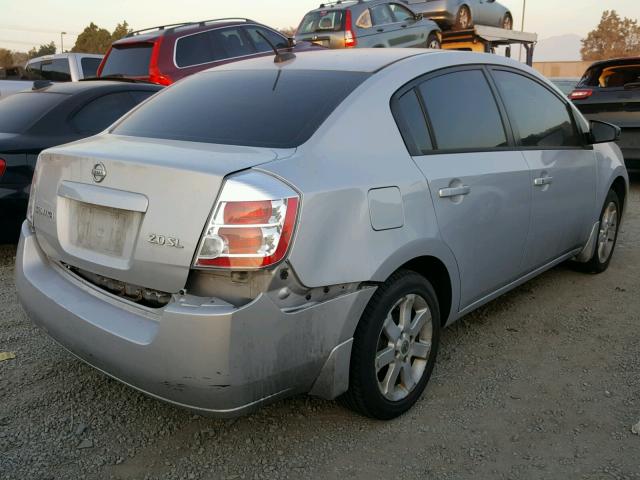 3N1AB61E47L607725 - 2007 NISSAN SENTRA 2.0 SILVER photo 4