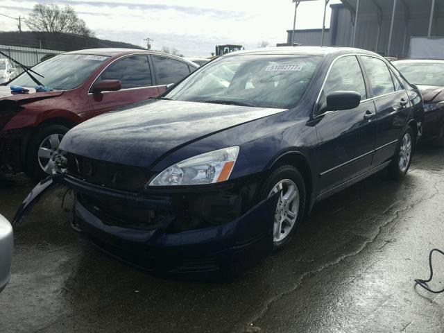 1HGCM568X7A095717 - 2007 HONDA ACCORD EX BLUE photo 2