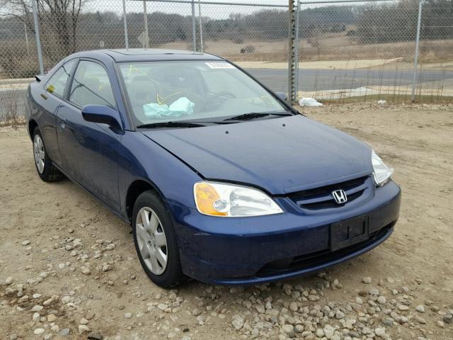 1HGEM21991L070357 - 2001 HONDA CIVIC SI BLUE photo 1