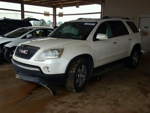 1GKLRMED8AJ182603 - 2010 GMC ACADIA SLT თეთრი ფოტო 2