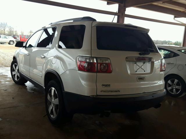 1GKLRMED8AJ182603 - 2010 GMC ACADIA SLT თეთრი ფოტო 3