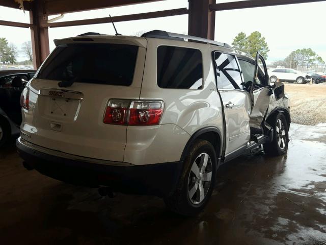 1GKLRMED8AJ182603 - 2010 GMC ACADIA SLT თეთრი ფოტო 4