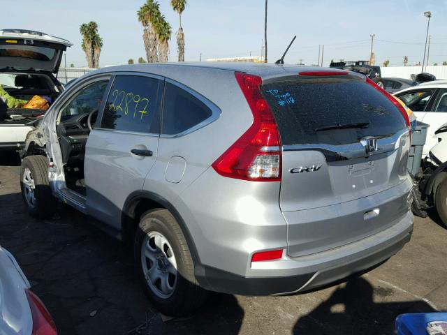 3CZRM3H39GG702412 - 2016 HONDA CR-V LX SILVER photo 3