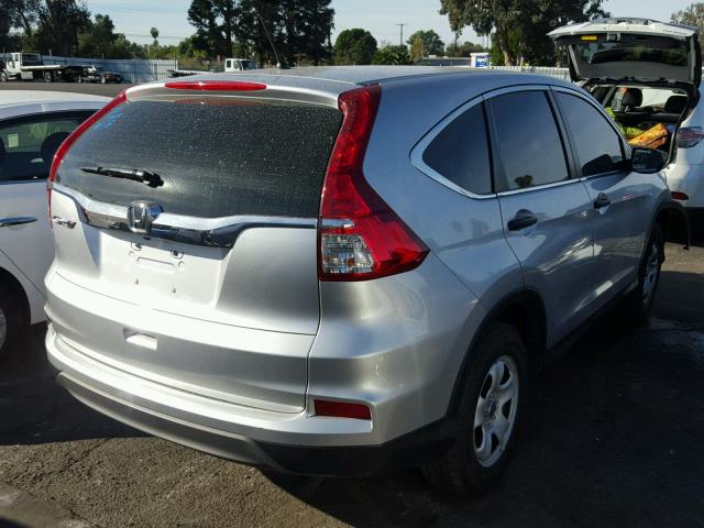 3CZRM3H39GG702412 - 2016 HONDA CR-V LX SILVER photo 4