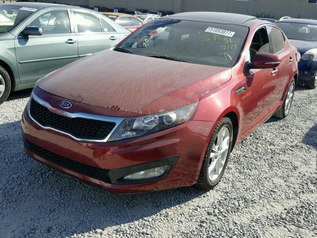 5XXGN4A7XCG034808 - 2012 KIA OPTIMA EX RED photo 2