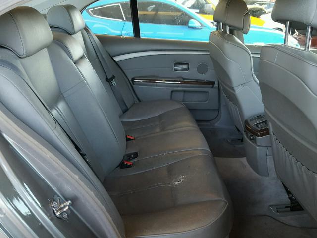 WBAGL63505DP75881 - 2005 BMW 745 I GRAY photo 6