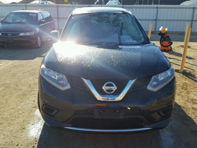 KNMAT2MT3GP682983 - 2016 NISSAN ROGUE S BLACK photo 9