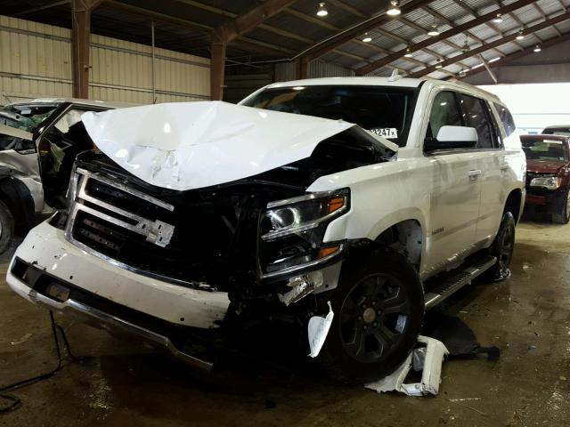 1GNSKBKC4FR723044 - 2015 CHEVROLET TAHOE K150 WHITE photo 2